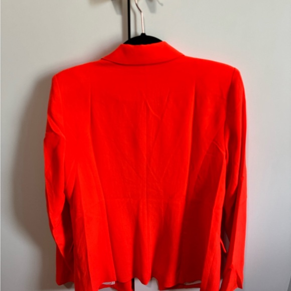 Vibrant Orange Blazer and Shorts Set - Picture 2 of 5